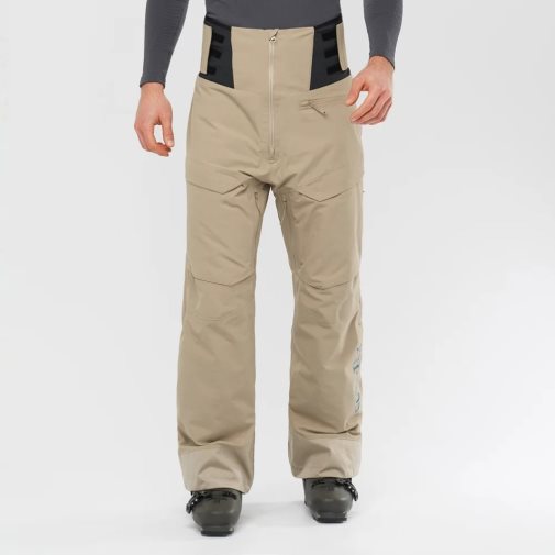 Khaki Salomon Gravity Gore Tex Men's Ski Pants | PH 86304U